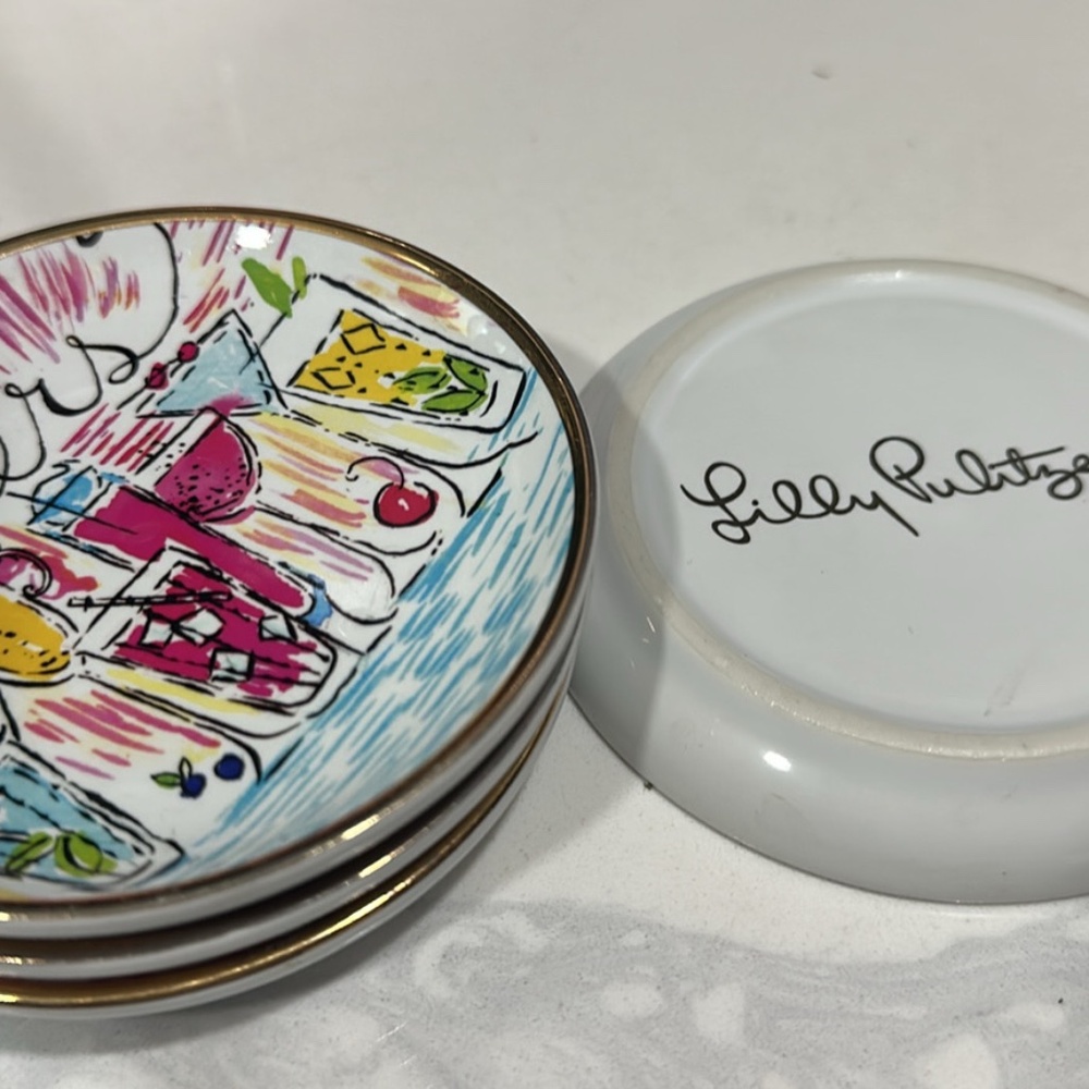 Lilly Pulitzer cup coasters (set of 4)